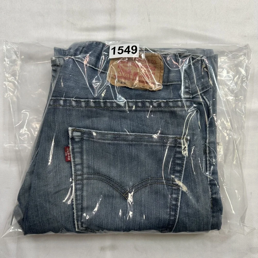 Levi's 514 Men's‎ Straight Fit Jeans Casual Work Wear Classic Blue Denim 28x28